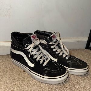 Black and White High-Top Vans